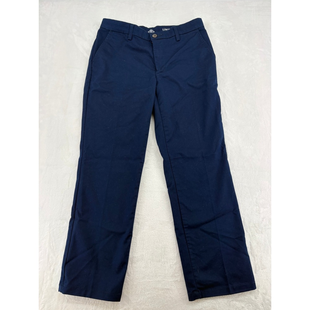 St. Johns Bay Pants Mens 32x30 Universal Easy-Care Pant Navy Blue Chino Trousers